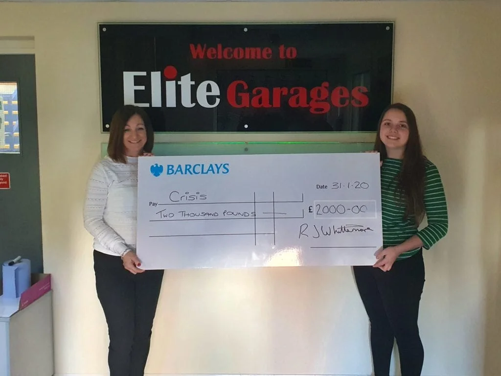 Elite Garages donate to UK charities
