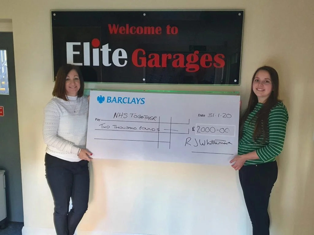 Elite Garages donates to NHS Charity Together 