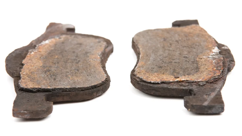 worn brake pads