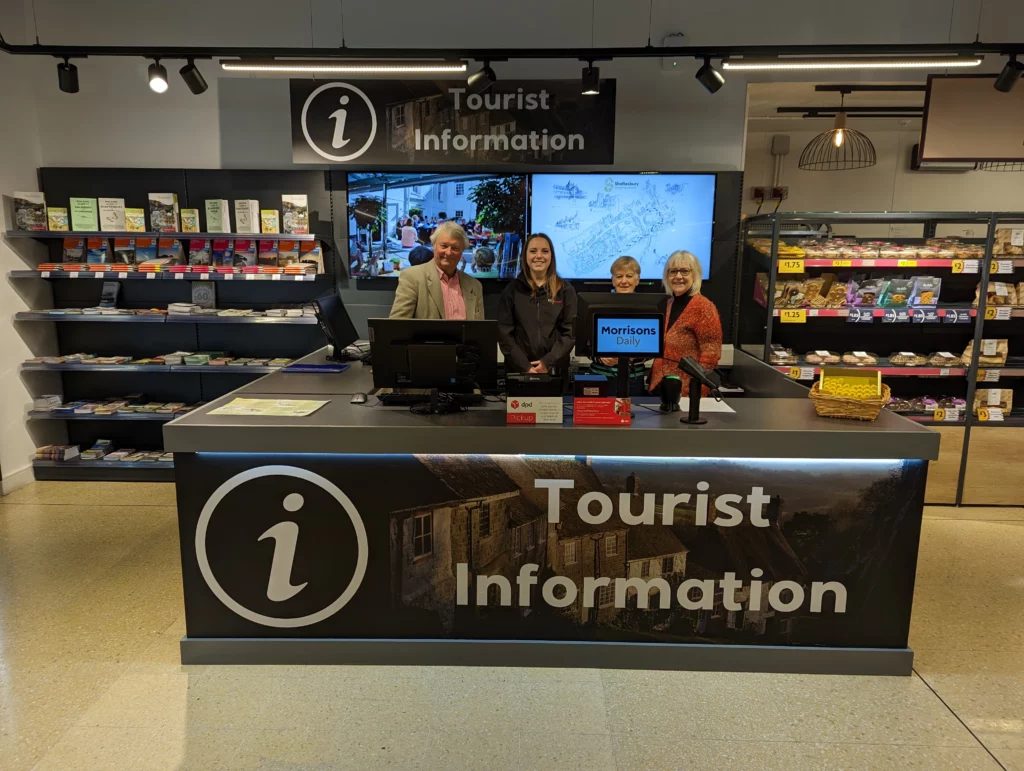 Shaftesbury Tourism Information Hub at Elite Garages' Morrisons Daily