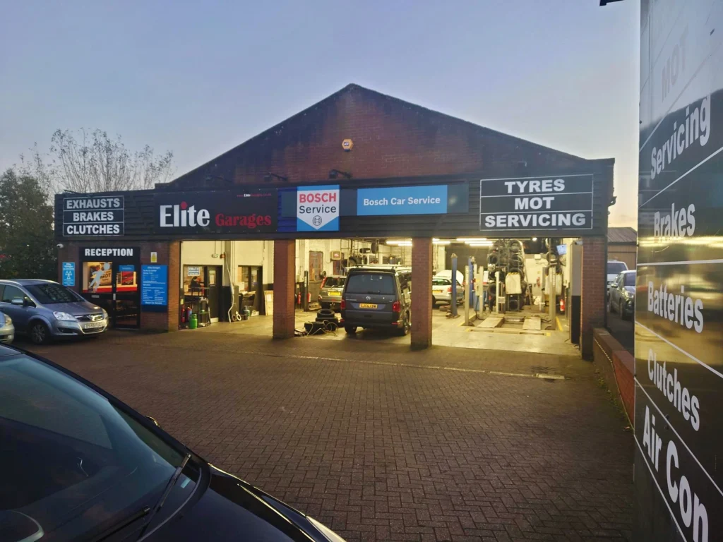 vehicle servicing at Elite Garages