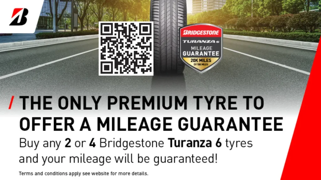 tyre mileage guarantee with Elite Garages and Bridgestone