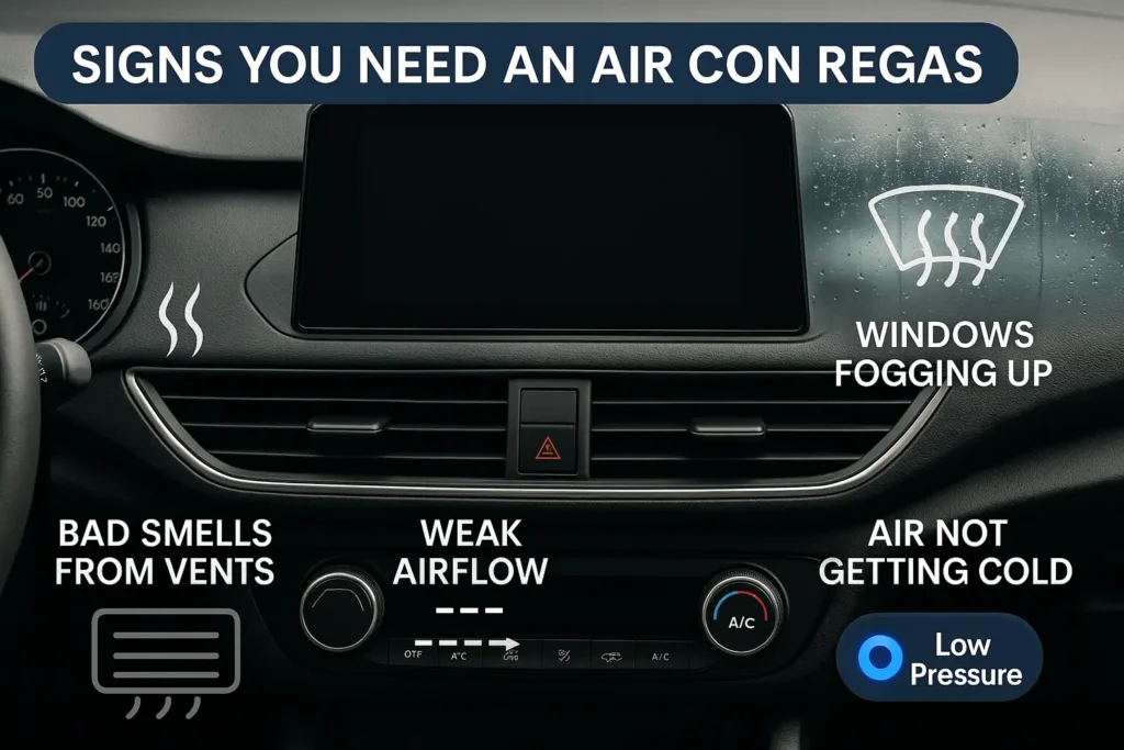 Signs of faulty air con in your car