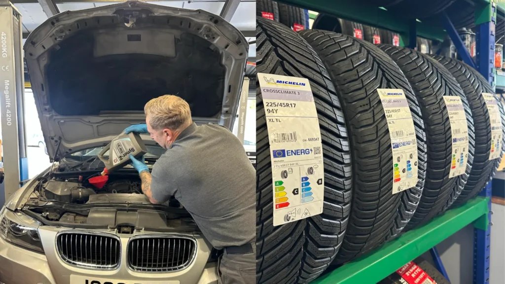 Elite Garages using Bosch Parts and Comma 5W-30 Oil and Michelin CrossClimate tyres for the BMW 320D fuel efficiency and reliability challenge