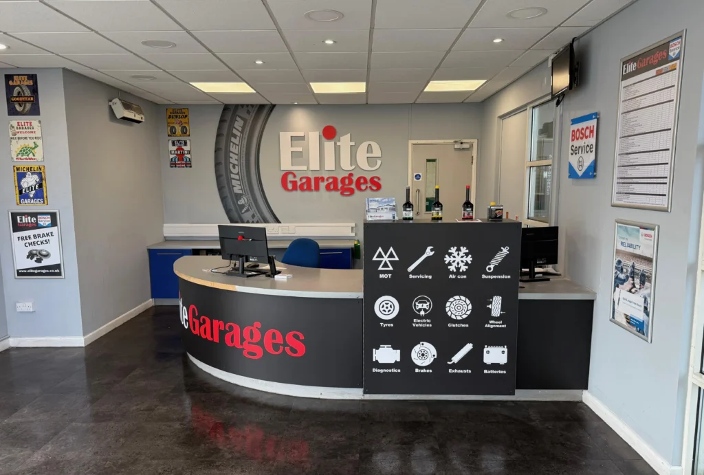 Welcome to Elite Garages Weston-super-Mare Reception Area