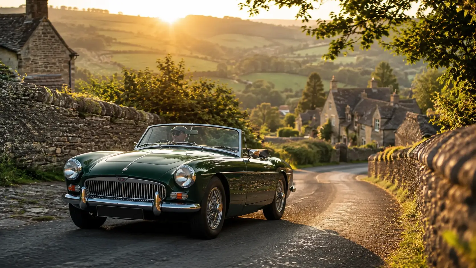 Classic MG sports car reflecting the British heritage and motoring history behind today's MG vehicles.
